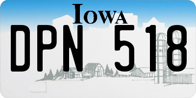 IA license plate DPN518