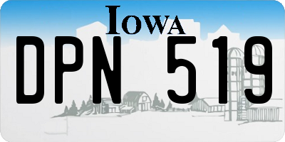 IA license plate DPN519