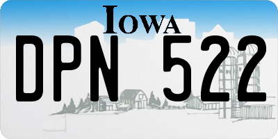 IA license plate DPN522