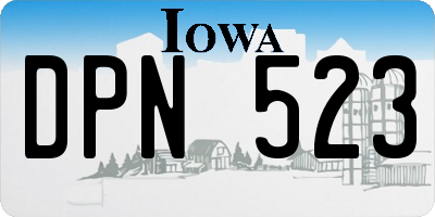 IA license plate DPN523