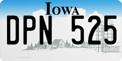 IA license plate DPN525