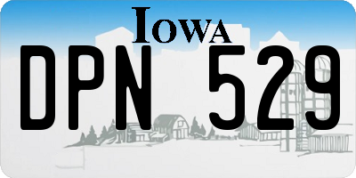 IA license plate DPN529