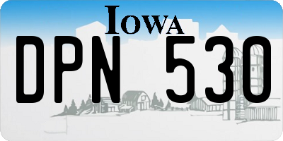 IA license plate DPN530