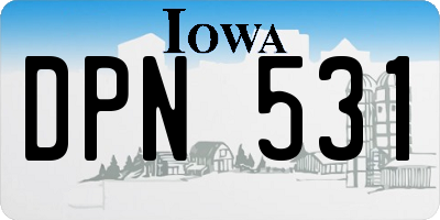IA license plate DPN531