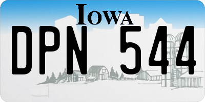 IA license plate DPN544
