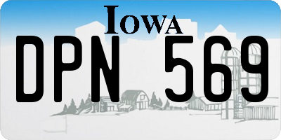 IA license plate DPN569