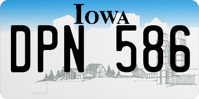 IA license plate DPN586