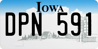 IA license plate DPN591