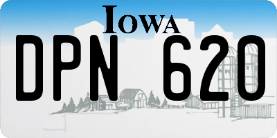 IA license plate DPN620