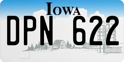 IA license plate DPN622