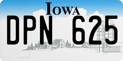 IA license plate DPN625
