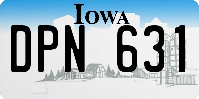 IA license plate DPN631