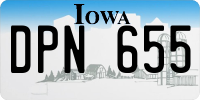 IA license plate DPN655