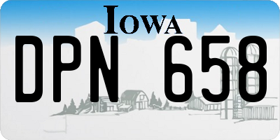 IA license plate DPN658