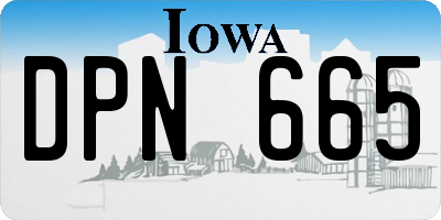 IA license plate DPN665