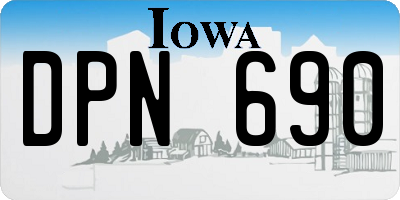 IA license plate DPN690