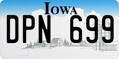 IA license plate DPN699