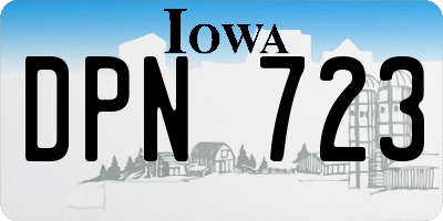 IA license plate DPN723