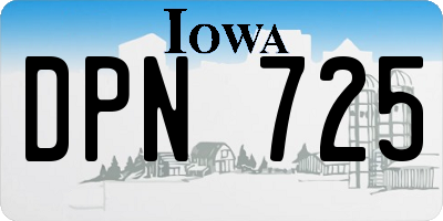 IA license plate DPN725