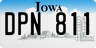 IA license plate DPN811