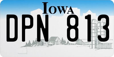 IA license plate DPN813