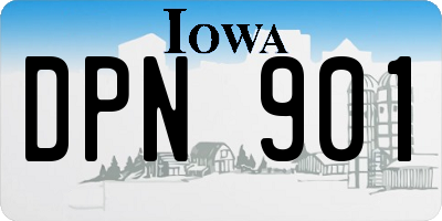 IA license plate DPN901