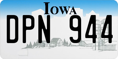 IA license plate DPN944
