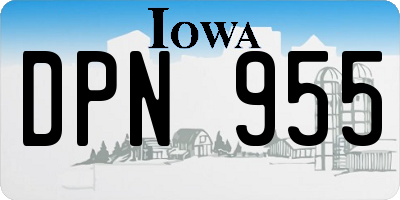 IA license plate DPN955
