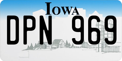 IA license plate DPN969