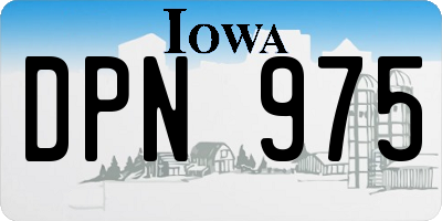 IA license plate DPN975
