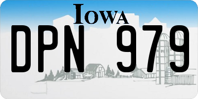 IA license plate DPN979
