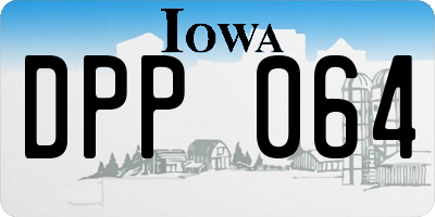 IA license plate DPP064