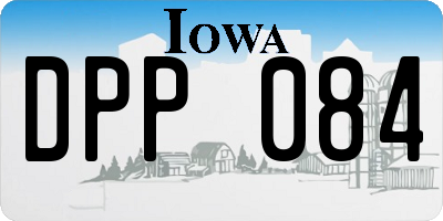 IA license plate DPP084