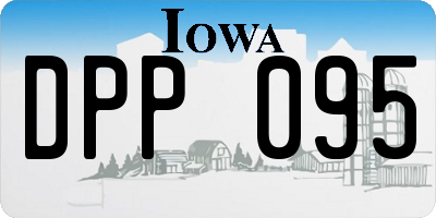 IA license plate DPP095
