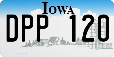 IA license plate DPP120