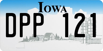 IA license plate DPP121