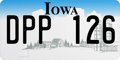 IA license plate DPP126