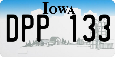 IA license plate DPP133