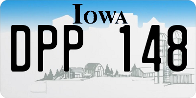 IA license plate DPP148