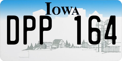 IA license plate DPP164