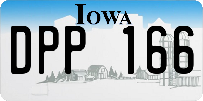 IA license plate DPP166