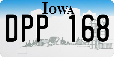 IA license plate DPP168