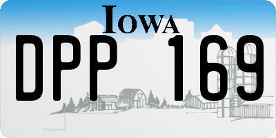 IA license plate DPP169