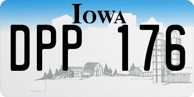 IA license plate DPP176