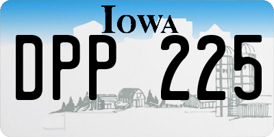 IA license plate DPP225