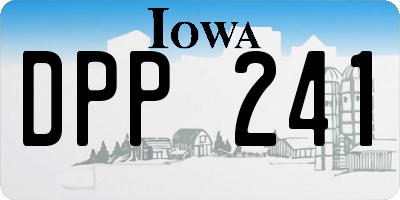 IA license plate DPP241