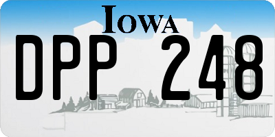 IA license plate DPP248