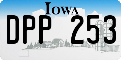 IA license plate DPP253