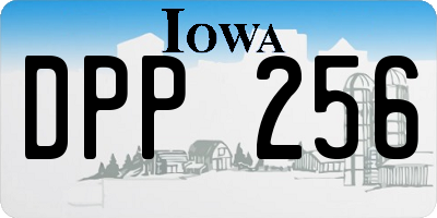 IA license plate DPP256