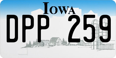 IA license plate DPP259
